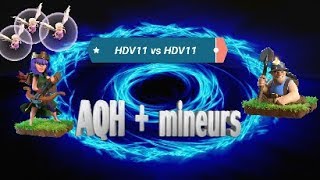 HDV11 vs HDV11  AQH  mineur  Ring base island base Clash of Clans [upl. by Bealle]