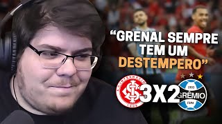 CASIMIRO REAGE INTERNACIONAL 3 X 2 GRÊMIO  CAMPEONATO GAÚCHO 2024  Cortes do Casimito [upl. by Nnylak]