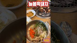 제주도 제주 제주가성비맛집 늘봄흑돼지 늘봄정식 제주동문시장 아방닭강정 자양식당 Jejuisland Jeju shorts [upl. by Engle783]