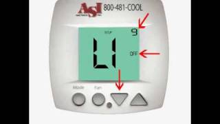 Thermostat Model 1050  Backlight [upl. by Acisey770]