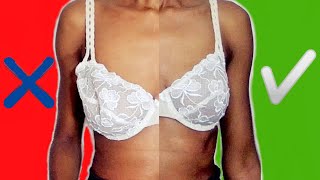 How to Make a Lace Bra Cup Smaller F cup to D cup EP 7 Old Bra New Tricks series [upl. by Ralyt]