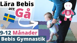 Lära Bebis att Gå ★ 912 månader ★ Bebis Utveckling och träning ★ Bebis Gymnastik amp motorik Appen [upl. by Reinaldos]