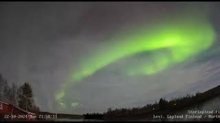 024 20241022 Northern Light Live Levi Finland [upl. by Atazroglam]