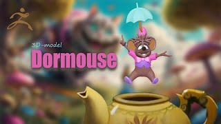 3Dsculpting of Dormouse from Alice in Wonderland [upl. by Syd937]