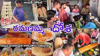 Srisailam ramanamma Gari Dosa  Best Tiffin Center in Srisailam  Srisailam Food  Food Book [upl. by Damalas]