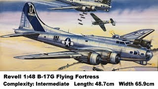 Large Scale Revell 148 B17G Flying Fortress Kit Review [upl. by Knowles72]