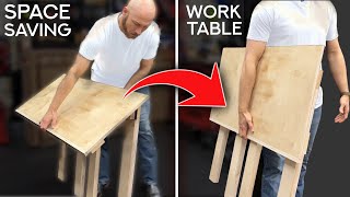 Portable amp Affordable Folding Work Table for Small Spaces [upl. by Aisayt817]