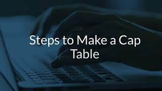 Steps to Make Cap Table  Eqvista [upl. by Valdes]