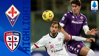 Fiorentina 10 Cagliari  Vlahovic struck in the 2nd half to guide Fiorentina  Serie A TIM [upl. by Anipsed823]