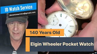 Elgin Wheeler 1885 Pocket Watch [upl. by Vasta342]