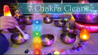 CLEANSE CHAKRA BLOCKAGES with Tibetan Singing Bowls Cleanse Aura and Balance Chakra Relax amp Sleep [upl. by Nylirej]