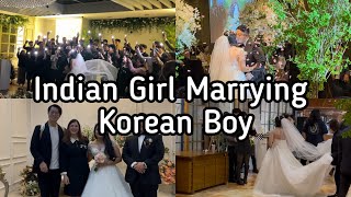 Indian girl marrying Korean Boy  Marriage Vlog  full wedding in Korea [upl. by Kylie]