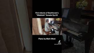 “Waldstein” SonataBeethoven 1st minute by Mark West piano beethoven trending trendingshorts [upl. by Gytle]