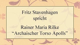 Rainer Maria Rilke „Archaischer Torso Apollsquot 1908 [upl. by Selym]