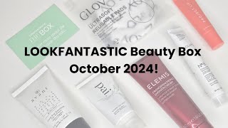 LOOKFANTASTIC October Beauty Box 2024 [upl. by Sturges]