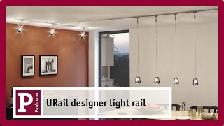 Distribute LED spotlights and pendants throughout your home with the URail light rail [upl. by Denby]