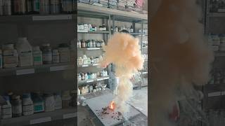 Ammonia solutionNH3 vs Manganese heptoxide  Unstable exothermic reaction [upl. by Eirrahs]