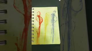 Easy Thread Painting  Thread Painting Tutorial shorts threadpainting painting ytshorts [upl. by Ylrebme]