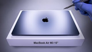 MacBook Air M3 15quot Unboxing and Gaming Test  ASMR [upl. by Airotal]