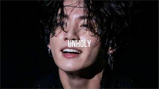 JEON JUNGKOOK  FMV  UNHOLY [upl. by Ahsenom577]