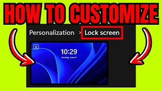 How To CUSTOMIZE Laptop Lock Screen Quick amp Easy [upl. by Inaffyt]