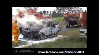 Vehicle on Fire  Wirrimah NSW 06092015 [upl. by Laval270]