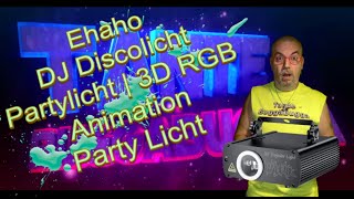 Ehaho DJ Discolicht  Partylicht  Effektstrahler  L2600 [upl. by Atilem998]