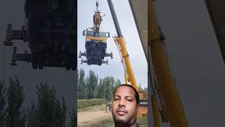 Lengthening boom 💥 crane commissioning process good tools automobile youtube shorts [upl. by Rosalind]