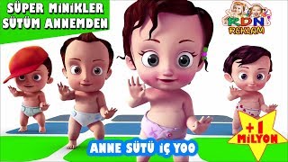 Süper Minikler Anne Sütü Şarkısı Dans Eden Bebekler Reklamı15 Dk Kesintisiz Uzun Versiyon [upl. by Notgnillew736]