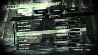 Dishonored PC menu options [upl. by Philomena]