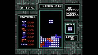 NES Tetris  Rolling Practice  Level 18 [upl. by Anchie]