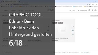 GRAPHIC TOOL  Editor Den Hintergrund gestalten beim Labeldruck [upl. by Eelinej]