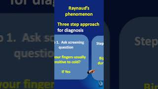 Shorts  120 Raynauds Phenomenon RP  What is it and how is the diagnosis made In one minute [upl. by Atiroc801]