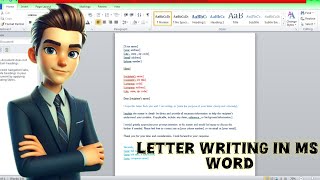 How to Write a Formal Letter in ms word [upl. by Male301]