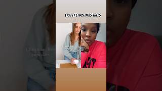 Cute CRAFTY CHRISTMAS TREES mrshairtodayreels simplystyledinspo [upl. by Eiboh]