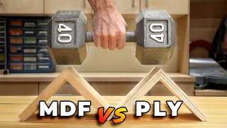 Testing MDF vs Plywood  What to Buy [upl. by Annawaj929]