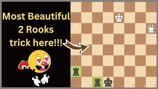 The Most INSANELY Rooks Brilliant trick here chess endgame puzzle [upl. by Eiduj]