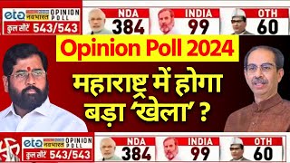 Lok Sabha Election 2024 Opinion Poll LIVE Maharashtra में होगा बड़ा खेल   Eknath  Uddhav  NCP [upl. by Nager]