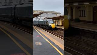 GWR class 802s clattering through Dawlish Station on the Penzance to Paddington service 802018001 [upl. by Norbel]