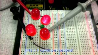 Fullwave bridge rectifier with LEDs [upl. by Htez215]