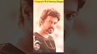 Thalapathi top 5 famous dialog 😱🔥  New South Indian Movie Dubbed in Hindi 2023 Full shorts [upl. by Hite]