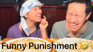 MOMO Blindfold chopstick challenge with PUNISHMENT😂😂😂momochallengemukbang foodlover nepalifood [upl. by Vincent758]