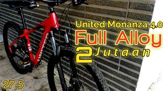 United Monanza 40 Sepeda Full Alloy di Harga 2 Jutaan Paling Rekomendasi [upl. by Nutsud]