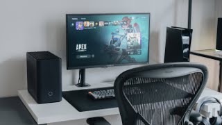 Minimal Gaming Desk Setup amp Cable Management [upl. by Meil]