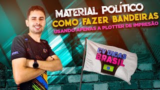 Como fazer bandeiras na plotter de impressão [upl. by Ybloc]