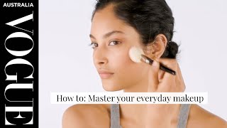 How to master everyday makeup Vogues basic makeup tutorial [upl. by Jamille]