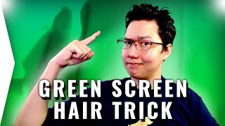 How to Green Screen Hair for Streams  Free Janky Chroma Key Trick [upl. by Seligman]