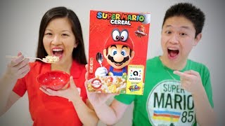 HANDS ON SUPER MARIO CEREAL with amiibo Function Super Mario Odyssey [upl. by Noakes]