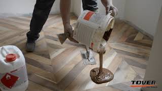 Come stuccare un parquet con Lega Stucco RSA  Tover [upl. by Flanagan69]