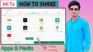 How to Share Apps amp Media in Mi tv  Best Sharing App for Android TV [upl. by Rothmuller]